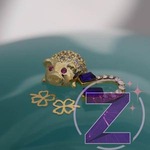Kép 1/2 - zodiac körömékszer mix cirkónia kövekkel