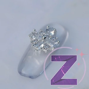 Kép 2/2 - cirkóniaköves körömékszer crystal négyzet