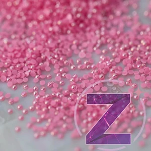 Kép 2/2 - félgyöngy körömdísz pink színben