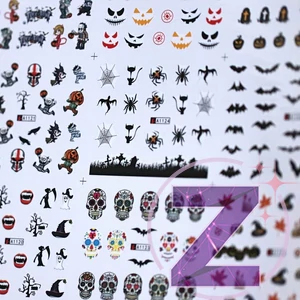 Kép 1/2 - halloween körömmatrica 
