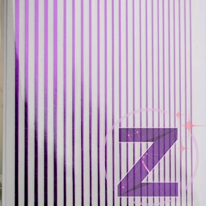 Kép 2/2 - körömmatrica ragasztható purple csíkok