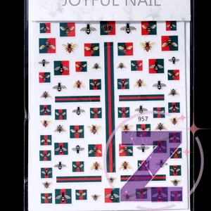 Kép 2/2 - körömmatrica 3D divatmárka