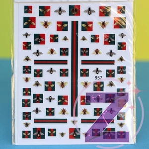 Kép 1/2 - körömmatrica 3D divatmárka
