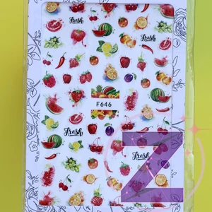 Kép 1/2 - körömmatrica 3D fruit