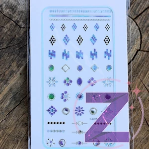 Kép 1/2 - körömmatrica 3D változatos formákkal