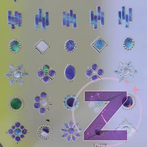 Kép 2/2 - körömmatrica 3D változatos formákkal