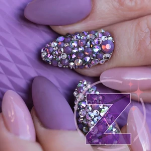 Kép 2/4 - preciosa strasszkő ss6 méretben amethyst opál színben