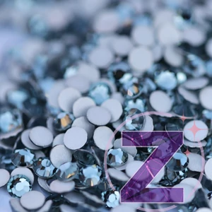 Kép 1/4 - preciosa strasszkő ss5 méretben smoked sapphire színben