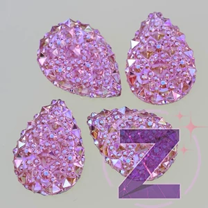 Kép 1/2 - ragasztható smink dísz csepp formában light rose ab színben