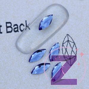 Kép 1/2 - swarovski formakő marquise sapphire