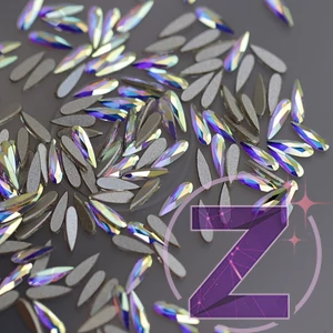 Kép 3/3 - swarovski formakő raindrop ab