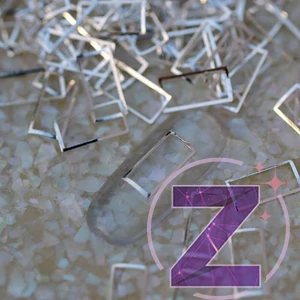 Kép 1/2 - szegecs körömdísz ezüst színben