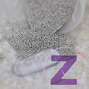Kép 1/2 - fém szórógyöngy világosszürke színben 0.6mm átmérővel