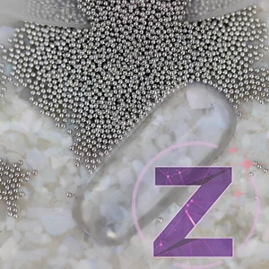 Kép 2/2 - fém szórógyöngy világosszürke színben 0.6mm átmérővel