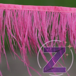 Kép 2/3 - toll ruhadekoráció pink színben