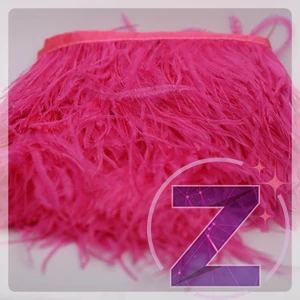 Kép 3/3 - toll ruhadekoráció pink színben