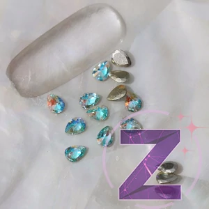 Kép 1/2 - mini cirkónia kristály csepp crystal AB