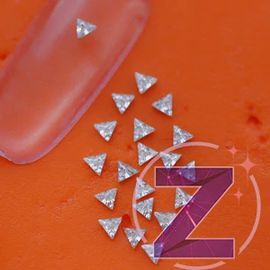 Kép 1/2 - mini cirkónia kristály háromszög crystal színben