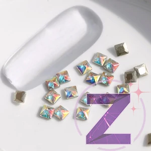 Kép 1/2 - mini cirkónia kristály négyzet crystal AB