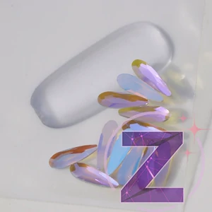 Kép 1/2 - csepp alakú formakő purple ice színben