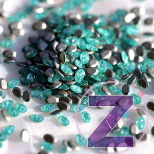 Kép 1/2 - mini cirkónia kristály ovális mint sparkle színben