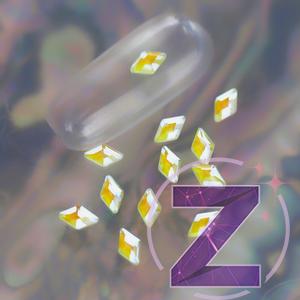 Kép 1/2 - strassz formakő rombusz yellow ice színben