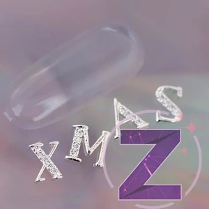 Kép 1/2 - zodiac karácsonyi körömékszer XMAS felirat