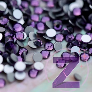Kép 2/2 - zodiac strasszők ss5 méretben tanzanite színben
