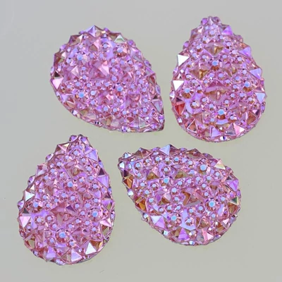 ragasztható smink dísz csepp formában light rose ab színben