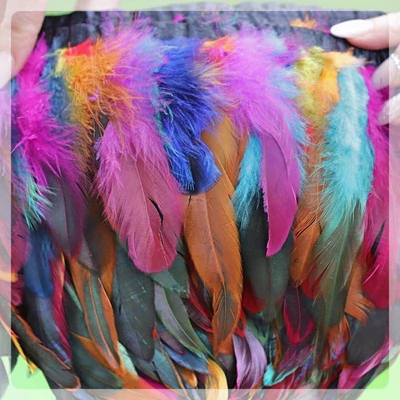 toll ruhadekoráció többszínű nagy tollakkal