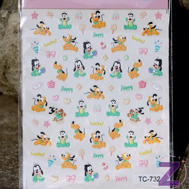 5D Pluto and Goofy körömmatrica