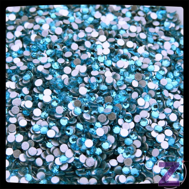 zodiac strasszkő ss3 méretben aquamarine színben
