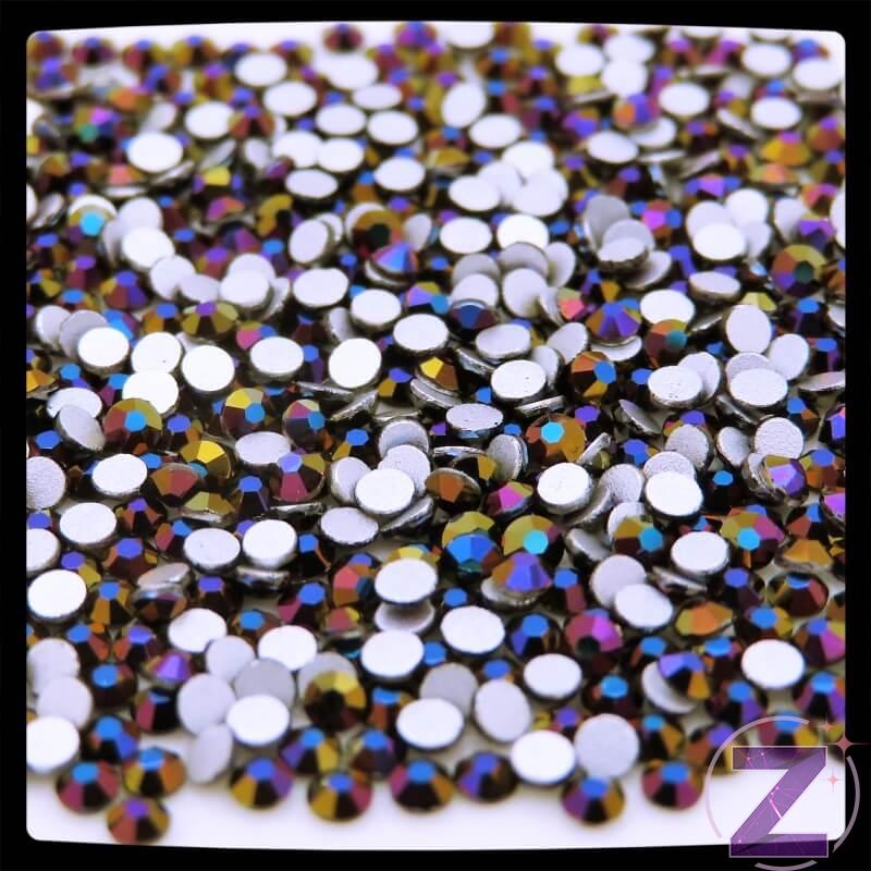 zodiac strasszkő ss3 méretben dark rainbow színben