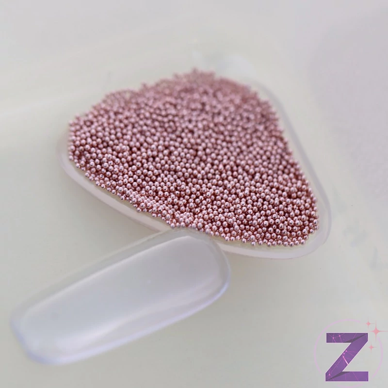 fém szórógyöngy rose gold színben 0.6mm átmérővel