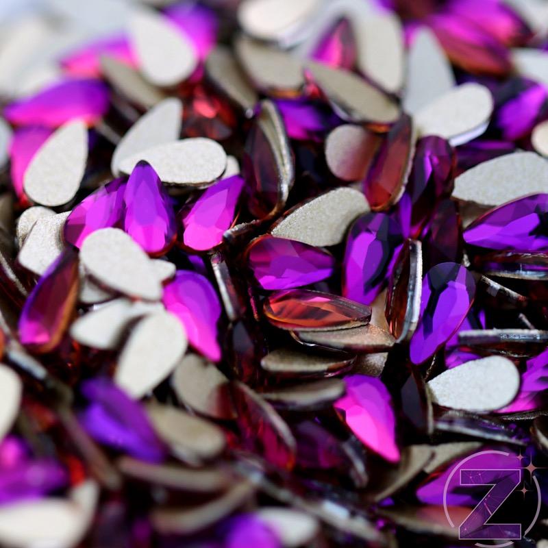 csepp alakú formakő purple flame színben