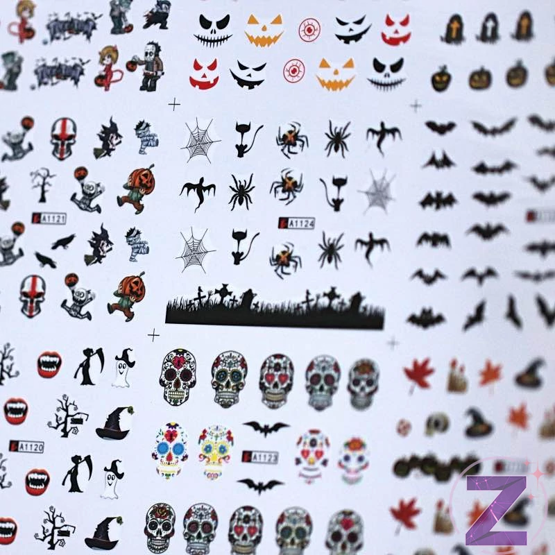 halloween körömmatrica 