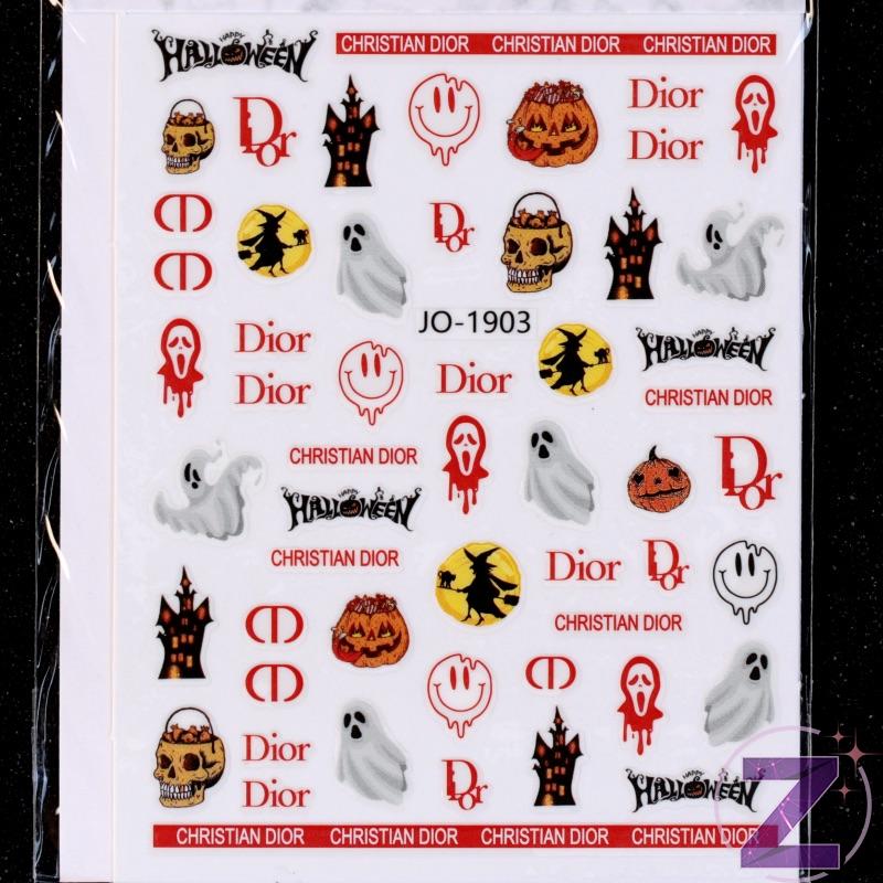 halloween körömmatrica 
