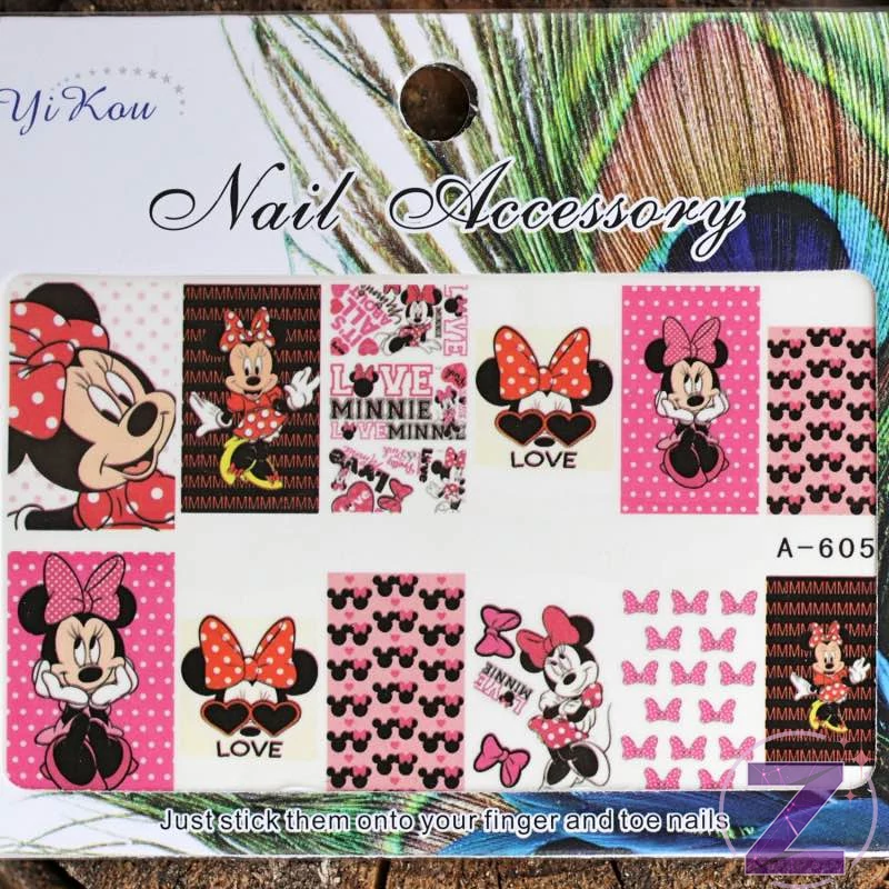 körömmatrica minnie mouse