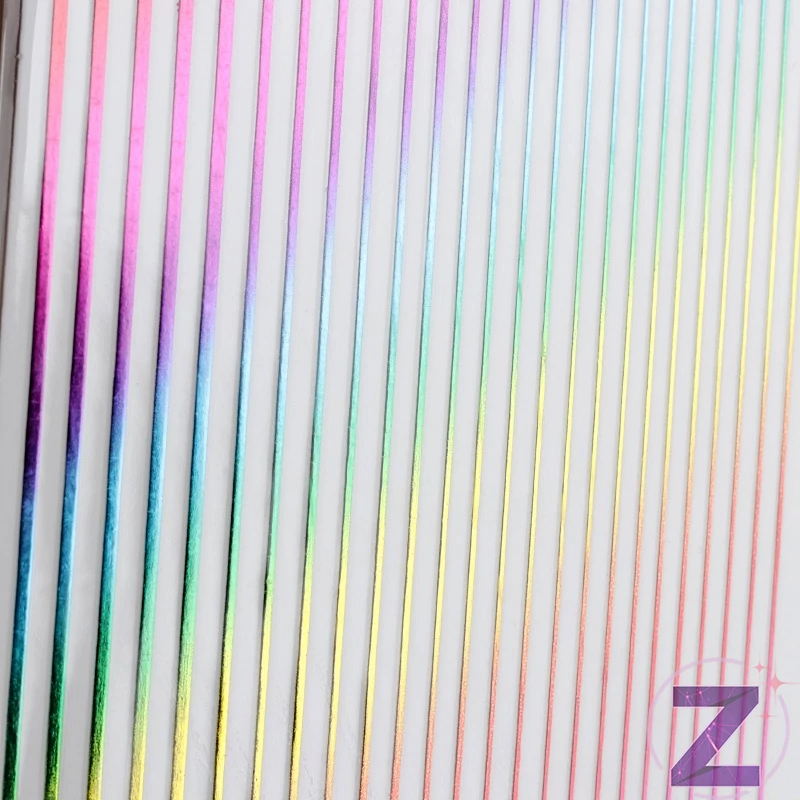 körömmatrica ragasztható rainbow csíkok