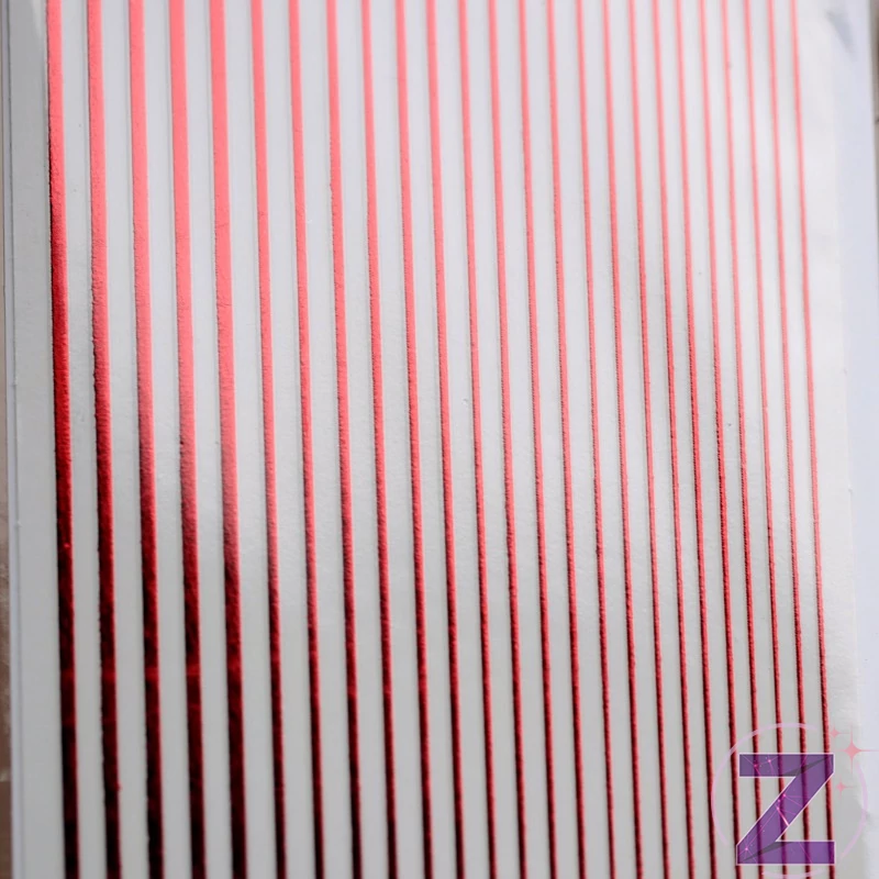 körömmatrica ragasztható red csíkok