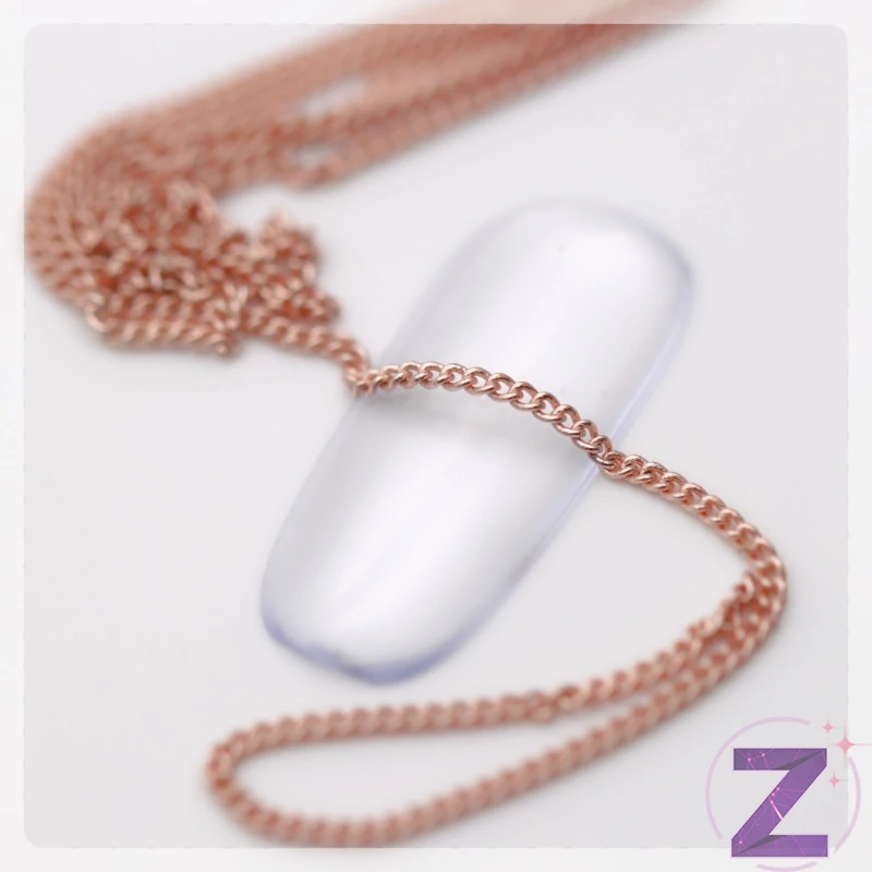 lánc körömdísz rose gold színben