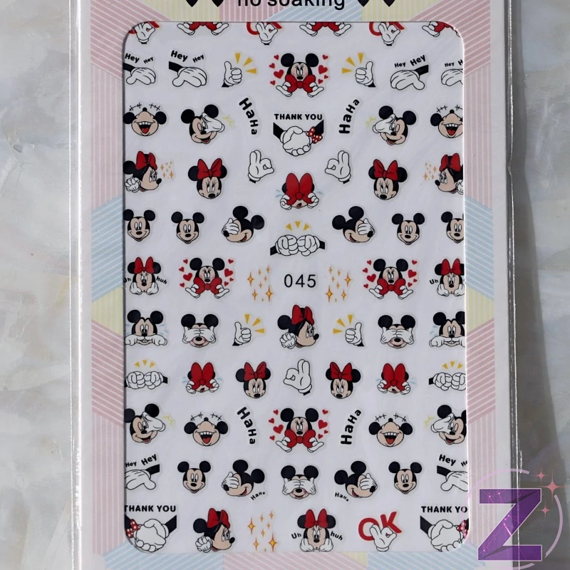 körömmatrica 3D mickey mouse