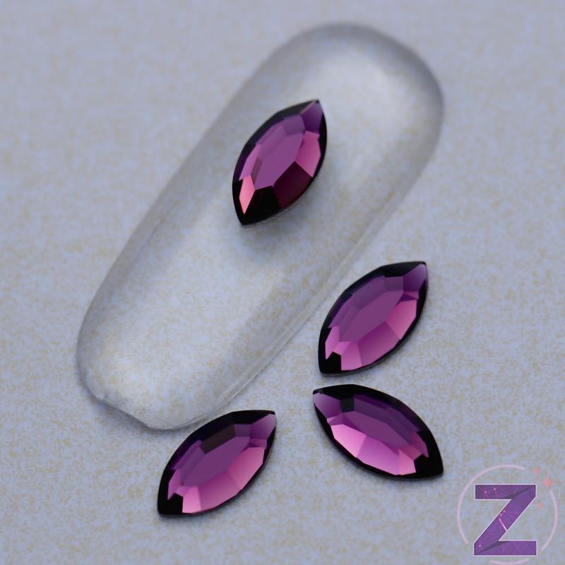 swarovski formakő navette amethyst