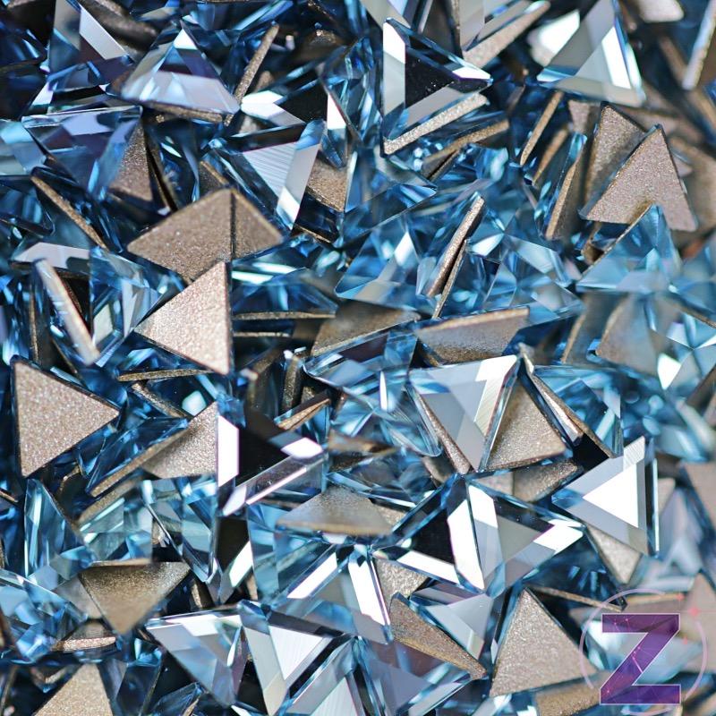 Swarovski formakő Triangle Aquamarine háromszög