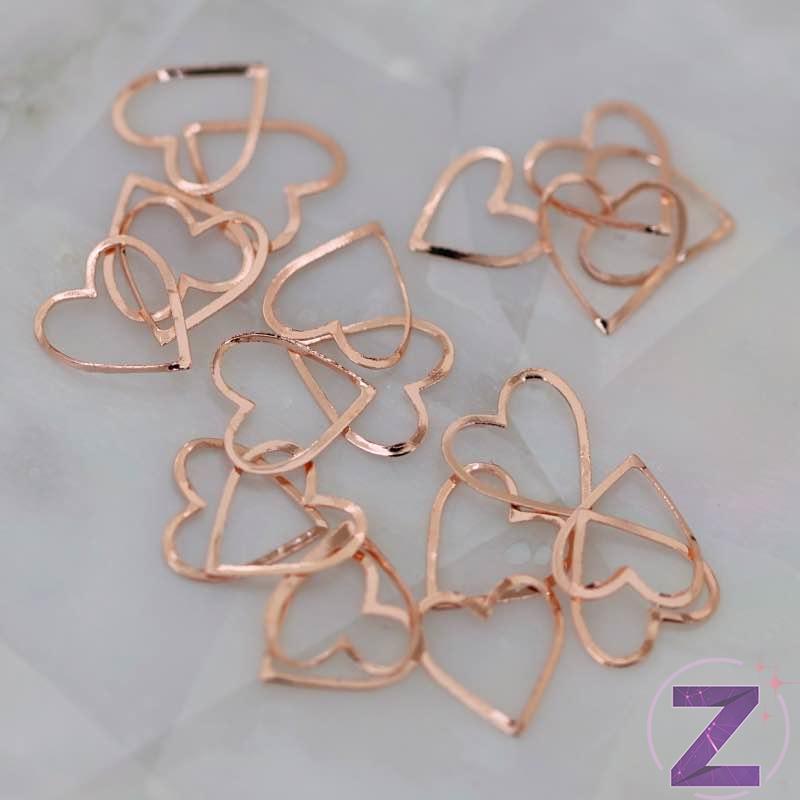 szegecs körömdísz rose gold színben