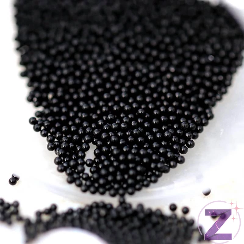 fém szórógyöngy fekete színben 1.0mm átmérővel