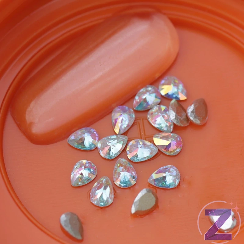 mini cirkónia kristály csepp crystal AB