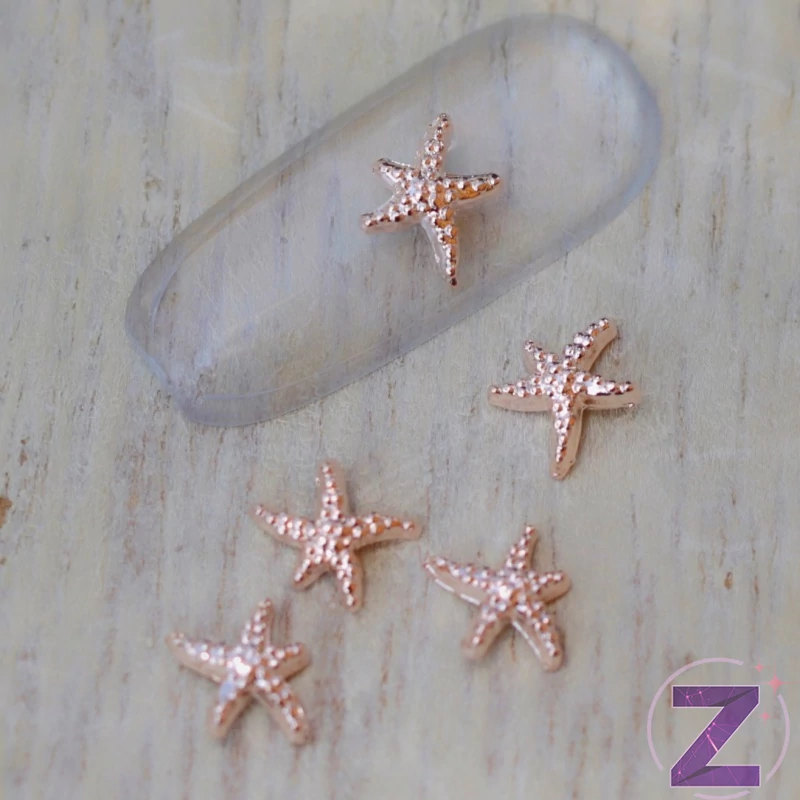 tengeri csillag rose gold színben