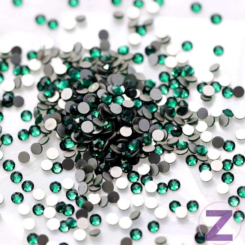 zodiac strasszkő ss6 emerald kristály