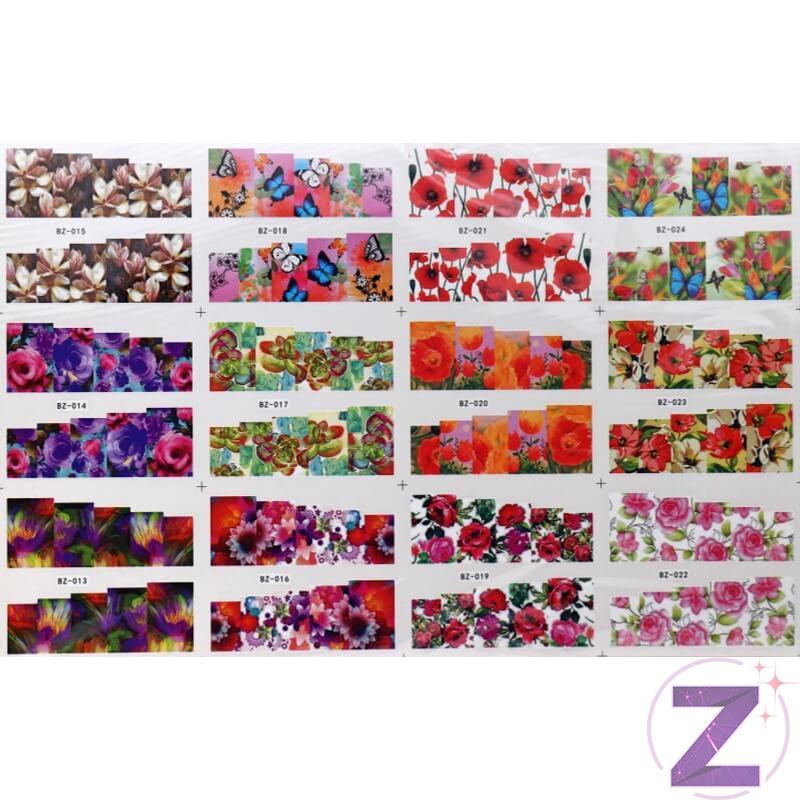 Vizes körömmatricák 25*16cm
